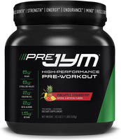 JYM Supplement Science Pre JYM Pineapple Strawberry Pre Workout Powder - BCAAs, Creatina HCI, Citrulina Malato, Beta-Alanina, Betaína e Mais 30 Porções
