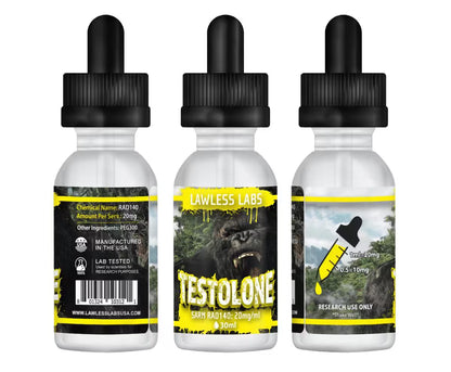 Testolone RAD-140 20mg/mL – Lawless Labs | Força, Densidade & Qualidade Muscular | 30 mL