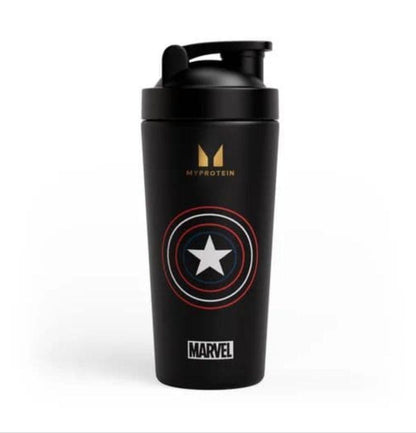 Shaker Metálico Capitão América MARVEL – Aço Inox | Estilo, Resistência e Performance