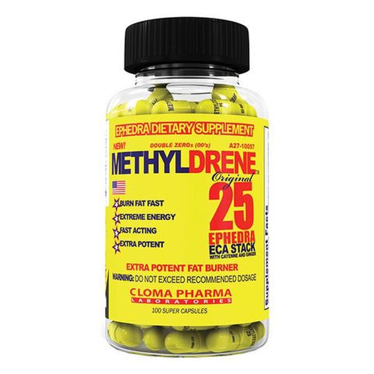 Cloma Pharma, Methyldrene Elite 25 Extra Potente, 100 cápsulas