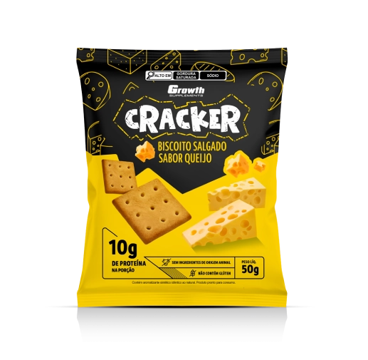 Growth Supplements, Cracker Biscoito Salgado, 50g