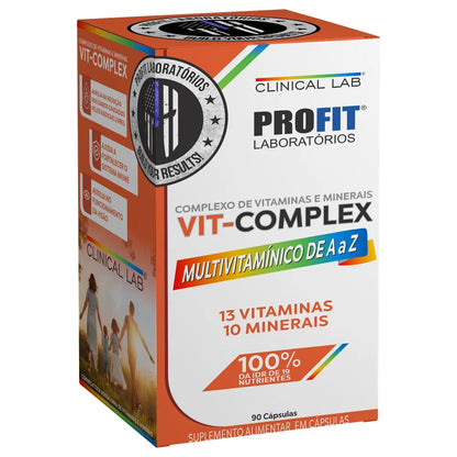 Vit-Complex Multivitamínico A a Z – Profit Laboratórios | 90 Cápsulas