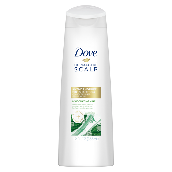 Shampoo e Condicionador Dove Derma+Care Scalp Revigorante Menta 2 em 1