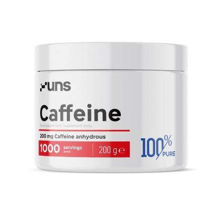 UNS Suplementos pré-treino cafeína pó natural 200 g 1.000doses