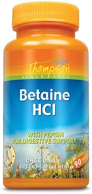 Cloridrato de betaína com pepsina - 90 comprimidos