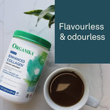 Organika Enhanced Collagen Relax Powder com Bisglicinato de Magnésio e L-Teanina - Auxilia no sono, níveis de energia sustentados ao longo do dia - 250g