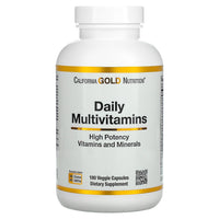 Daily Two-Per-Day Multivitamins, 60 Veggie Capsules, California Gold Nutrition