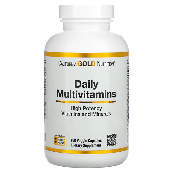 Daily Two-Per-Day Multivitamins, 60 Veggie Capsules, California Gold Nutrition