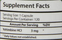 Biotech Nutritions Yohimbine HCl (3mg) 120 caps