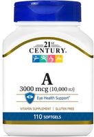 21st Century Vitamin A 3000 mcg (10000 IU) 110 Softgels