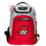 ProSupps Fitness Gear Hex Camo Backpack - Grey/Red