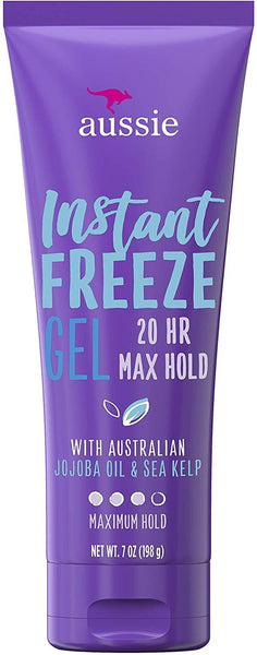 Aussie, Instant Freeze Gel, with Australian Jojoba Oil & Sea Kelp, Maximum Hold (198 g)
