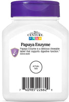 21st Century Papaya Enzyme Chewable 100 Tablets