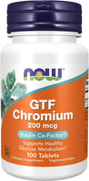 Now Foods GTF Chromium 200 mcg - 100 Tabs