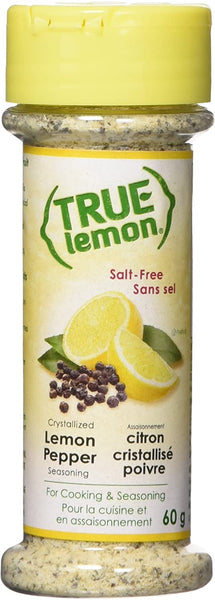 True Citrus, True Lemon, Crystallized Lemon Pepper, Salt-Free (60 g)