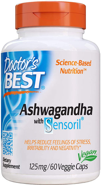 Doctor's Best Ashwagandha with Sensoril, 125mg, 60 Count