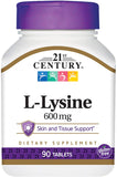 21st Century L-Lysine 600 mg 90 Tablets