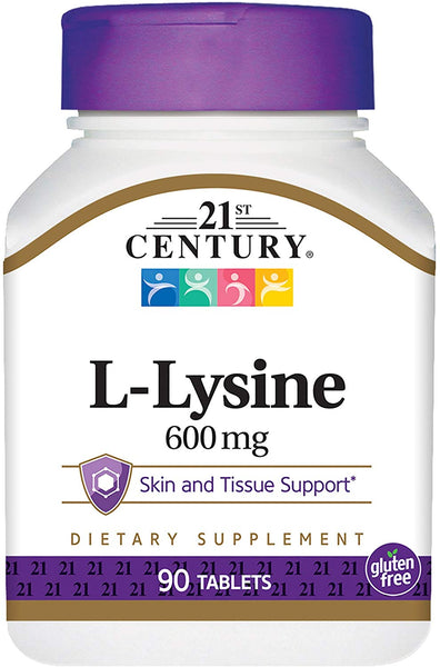 21st Century L-Lysine 600 mg 90 Tablets