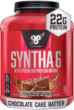 BSN, Syntha-6, Ultra Premium Protein Matrix, Chocolate Cake Batter, 5 lb (2.27 kg)