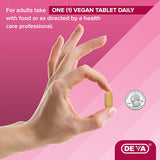 Deva Vegan Hair- Nails and Skin Support with Biotin - 90 Tablets
