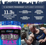 Gaspari Nutrition - SuperPump MAX - O melhor pó pré-treino, pré-treino de energia sustentada, reforço de óxido nítrico, crescimento muscular, recuperação e reposição de eletrólitos - 40 porções (Fruit Punch)