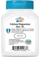 21st Century Calcium Magnesium Zinc + D3 90 Tablets