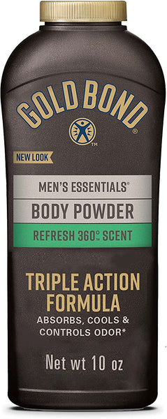 Gold Bond Ultimate Men's Essentials Body Powder Refresh 360 Scent (283 g)