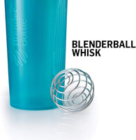 BlenderBottle Classic Loop Top Shaker Bottle, 20-Ounce, Cyan/Cyan