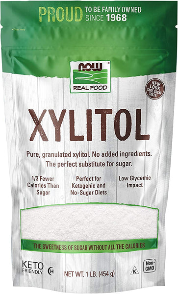 ADOÇANTE XYLITOL NOW REAL FOOD 454G