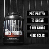 Animal 100% Whey Protein Powder Chocolate, 4 lb 60 doses
