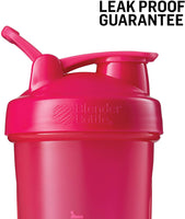 BlenderBottle Classic Loop Top Shaker Bottle, 20-Ounce, Full Color Pink