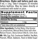 Natrol Liquid Melatonin, Sleep, Berry Natural Flavor, 1 mg (60 ml)