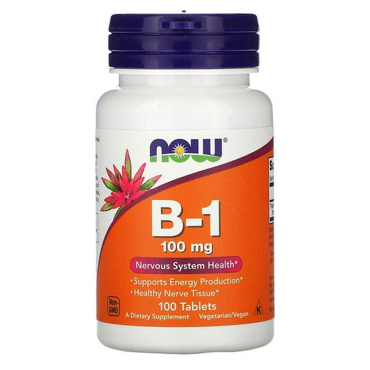 Now Foods, B-1 100 mg 100 comprimidos