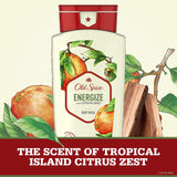 Sabonete Corporal Old Spice para Homens, Energize com Aroma Citrus Zest, Inspirado em Elementos Naturais, 16 Oz,
