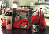 ProSupps Fitness Gear Hex Camo Backpack - Grey/Red