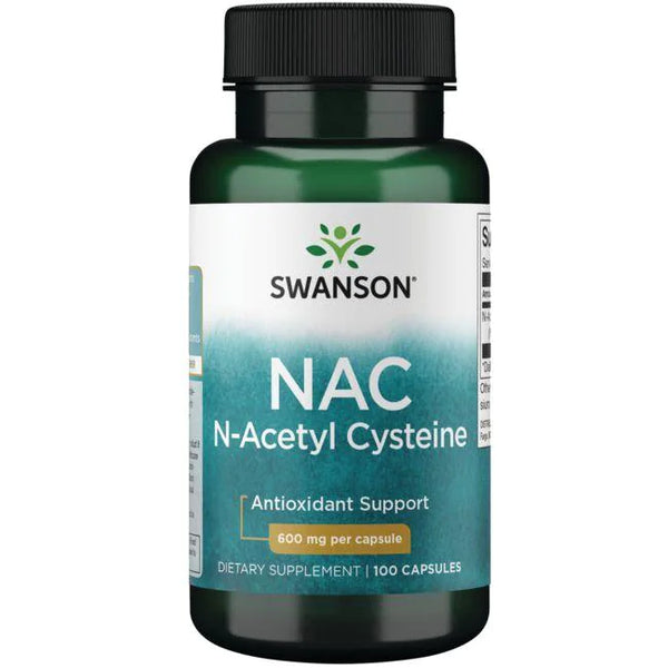 Swanson NAC N-Acetyl L-Cysteine 600 mg 100 Capsules