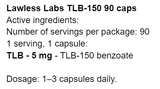 TLB-150 (RAD 150) 5 mg 90 caps