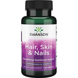 Swanson Hair Skin Nails 60 abas com L-cisteína