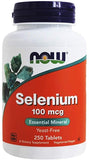 NOW Supplements, Selenium (L-Selenomethionine) 100 mcg, Essential Mineral 250 Tablets