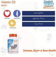 doctor's best vitamin d3 5000 iu 180 softgels