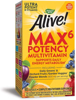 Nature's Way Alive! Max 6 Daily Multi-Vitamin 90 Veg Capsules