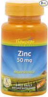 Zinc tabletas, de alta potencia, 50 mg, 60 Count