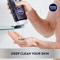 NIVEA MEN DEEP Active Clean Body Wash with Natural Charcoal 500ml