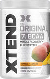 XTEND Original BCAA Powder Mango Madness - Amino Acids - 7g BCAAs for Men & Women - 30 Servings