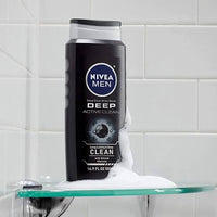 NIVEA MEN DEEP Active Clean Body Wash with Natural Charcoal 500ml