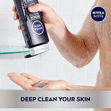 NIVEA Men Deep Rock Salts Body Wash - Exfoliante Deep Clean con sal Himalaya - Botella 500ml