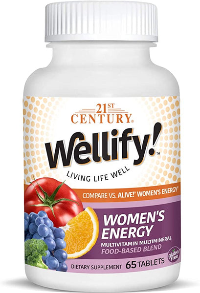 21st Century Wellify Women's Energy Multivitamins with Minerals, 65 Count