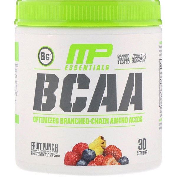MusclePharm, Essentials, BCAA, Fruit Punch (258 g)