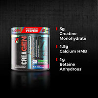 ProSupps CreaGEN Creatine Monohydrate Powder with HMB for Muscle Growth and Recovery - Creatine Matrix Workout Powder for Increased Energy, Strength and Power (30 Servings, Blue Razz Popsicle)