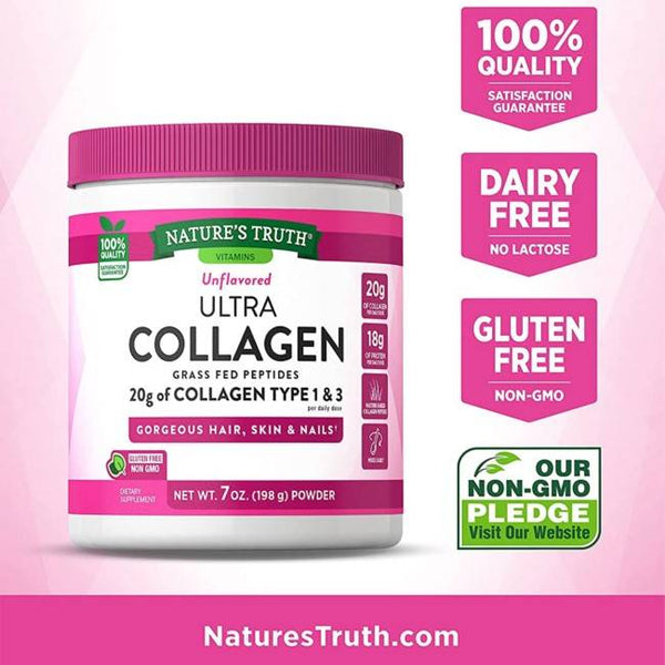 Nature's Truth Ultra Collagen Powder Unflavored 7 oz (198 g)